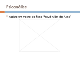 Psicanálise Assista um trecho do filme ‘Freud Além da Alma’ 