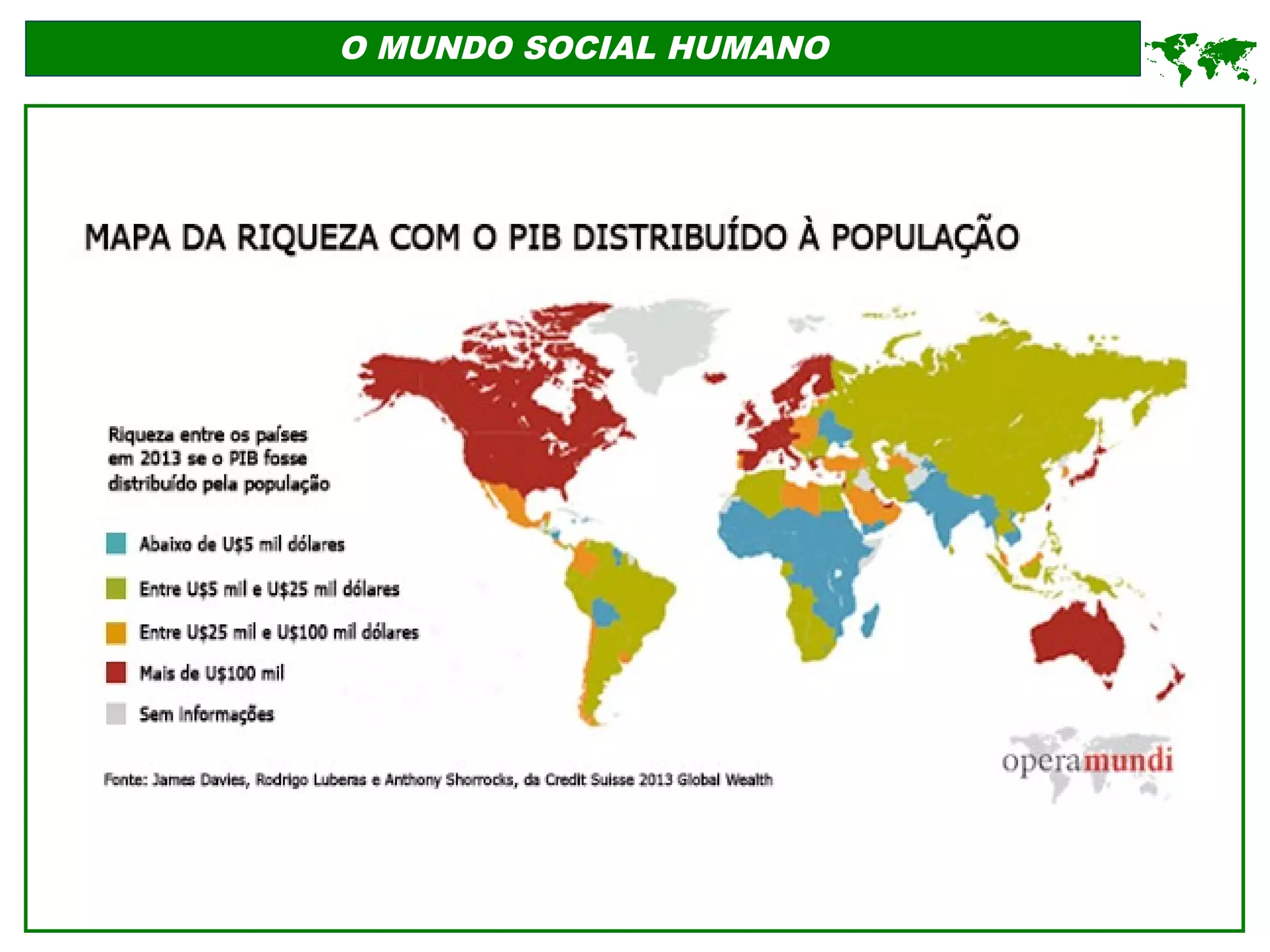 O MUNDO SOCIAL HUMANO
