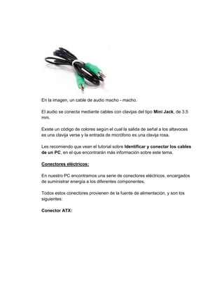 Diferentes tipos de conectores