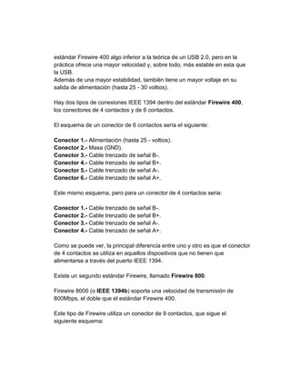 Diferentes tipos de conectores