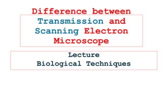 Difference between Transmission electron microscope and Scanning ...