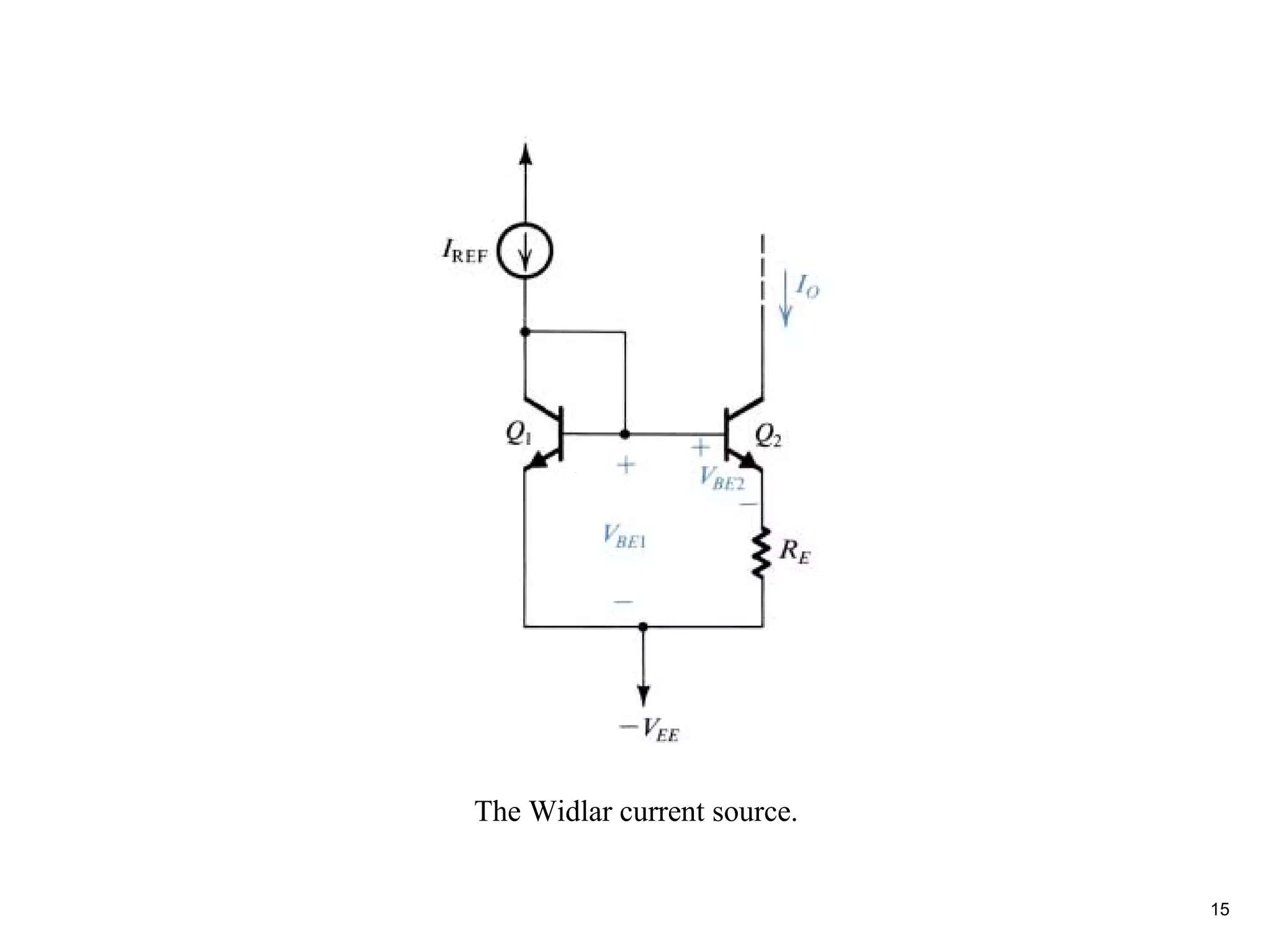 The Widlar current source.


                             15
 