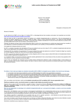 Lettre ouverte à Monsieur le Président de la FNMF
Monsieur Thierry BAUDET
Président de la FNMF
255 Rue de VAUGIRARD
75719 ...