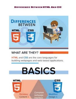 Differences Between HTML And CSS 
 