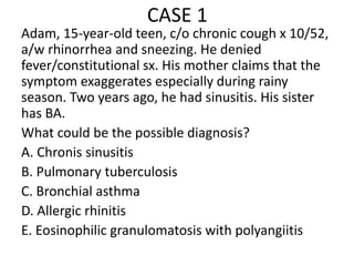Differential diagnoses of bronchial asthma | PDF