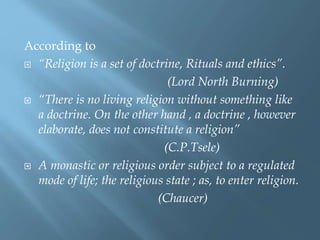 Difference beteen-deen-religion | PPT