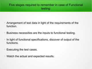 Difference between-functional-testing-and-non-functional-testing | PPT
