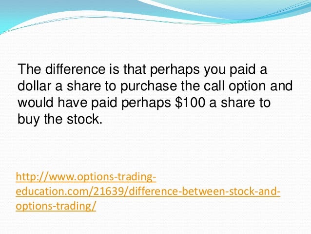 Difference between stock options and profit sharing
