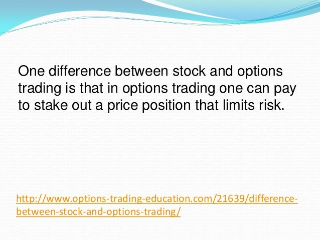 Difference between penny stocks and options