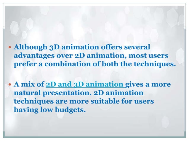 Difference between 2d and 3d Animation | PPT