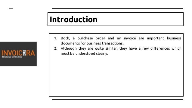 invoice of purchase