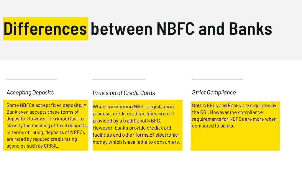 What is the differences between Bank and NBFC?
