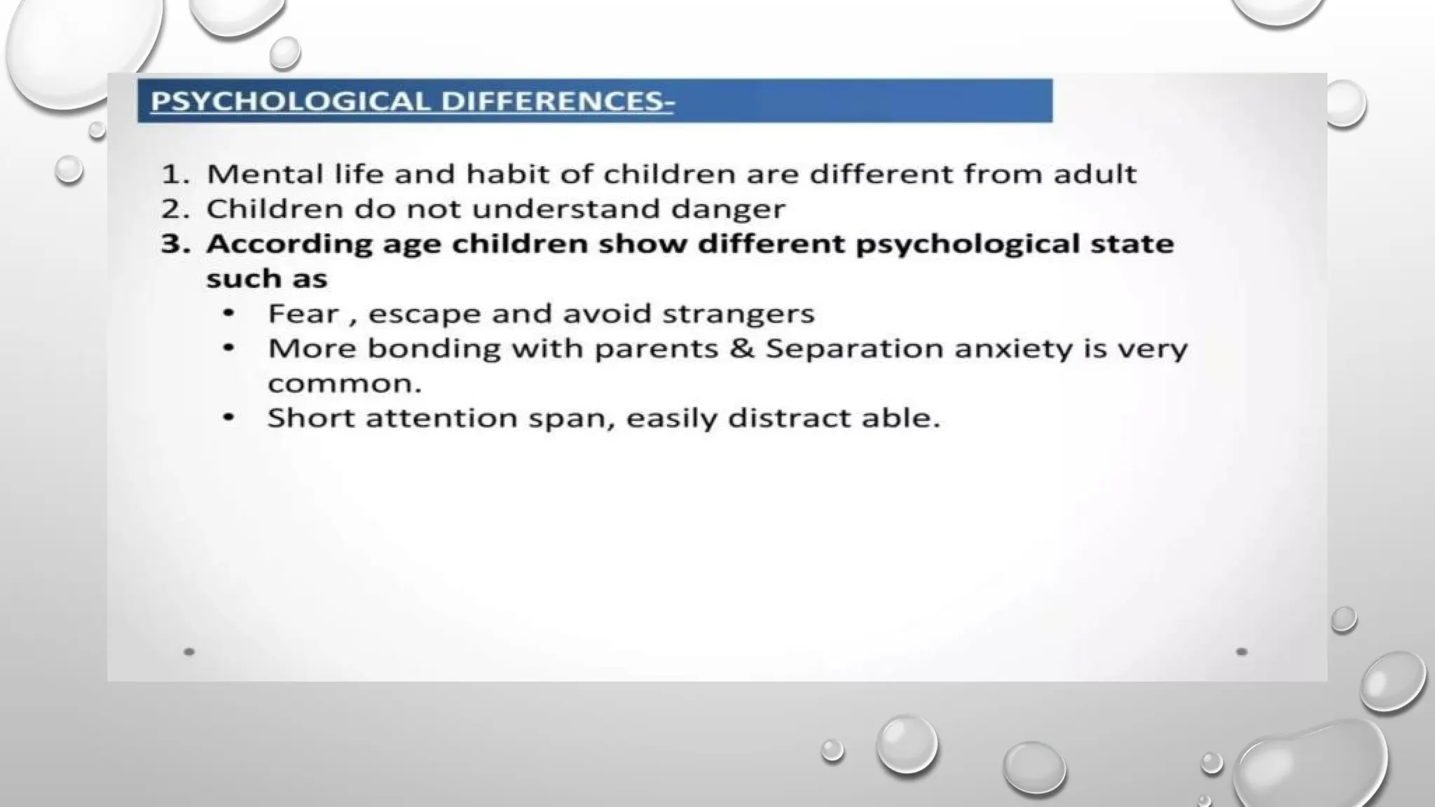DIFFERENCE BETWEEN CHILDREN AND ADULTS pptx