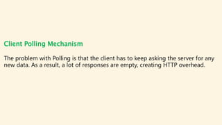 Difference Between Client Polling Vs Server Push Vs Websocket Vs Long Difference Between Client Polling Vs Server Push Vs Websocket Vs Long
