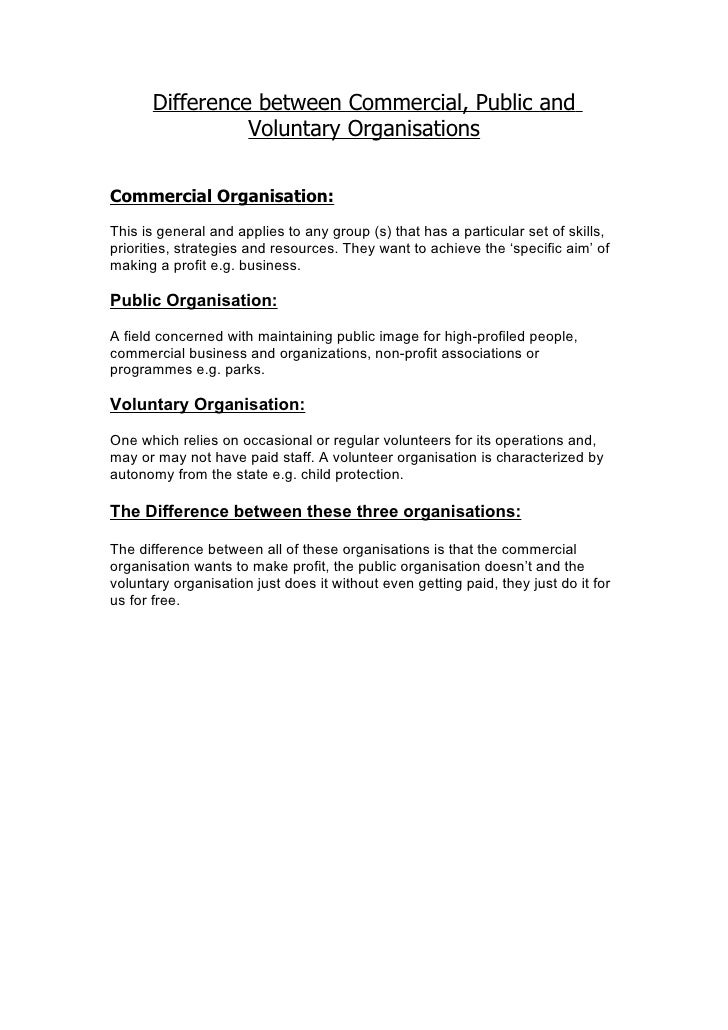 Difference between commercial