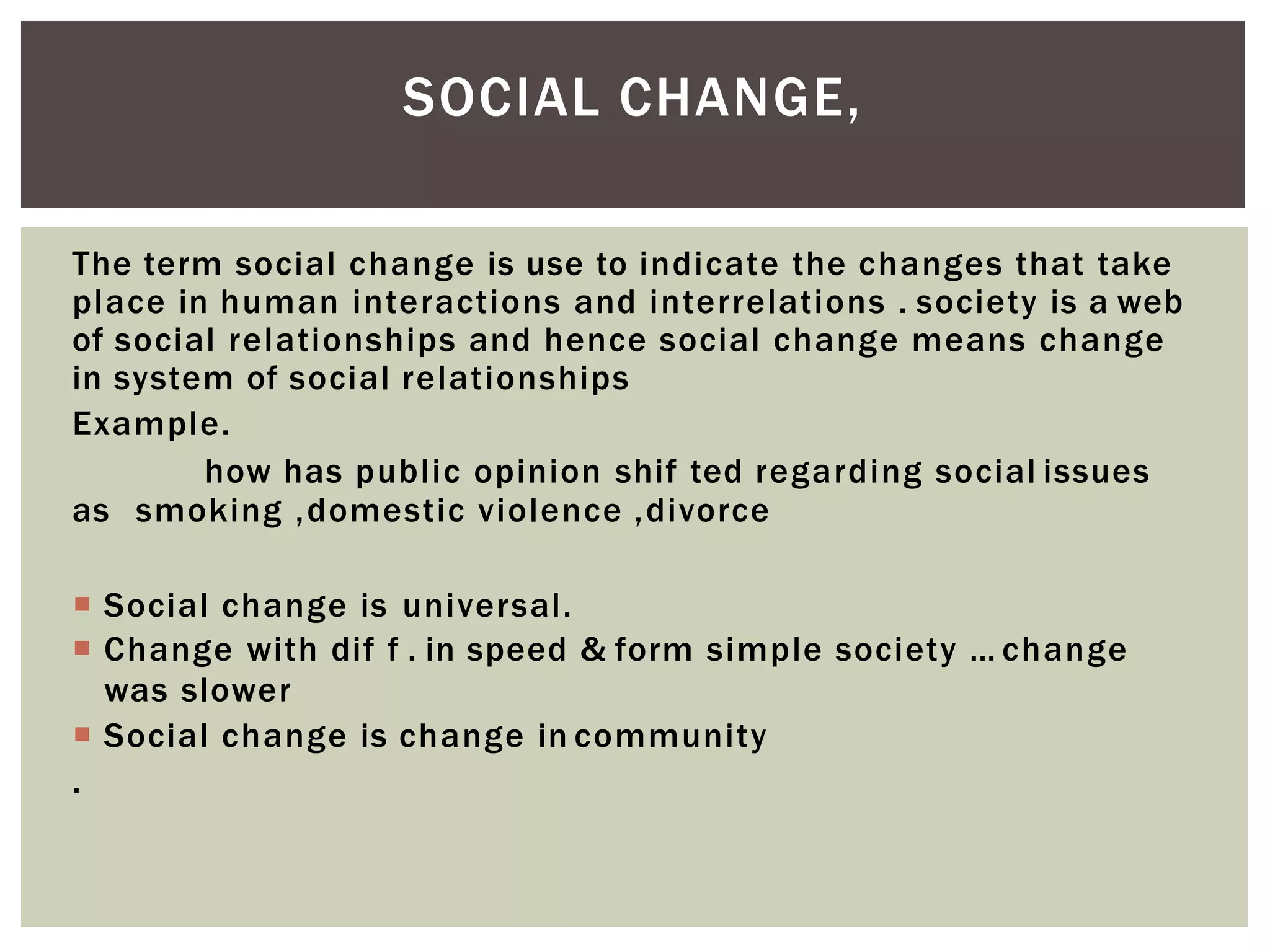 Difference between community development and social change | PPT