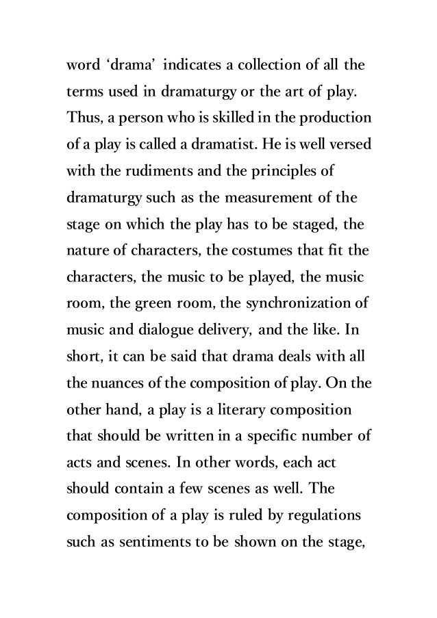 Difference Between Drama And Play