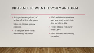 Difference between File system and DBMS.pptx