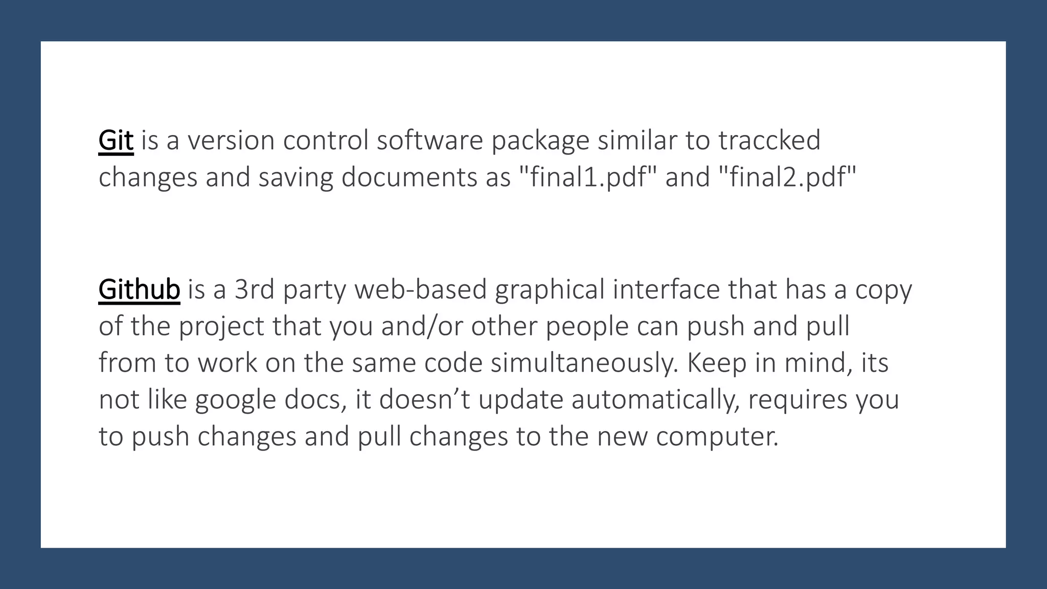 Difference between Git and Github | PPT