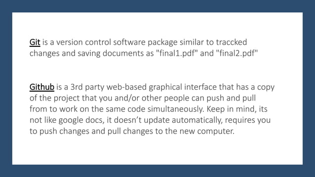 Difference between Git and Github | PPT