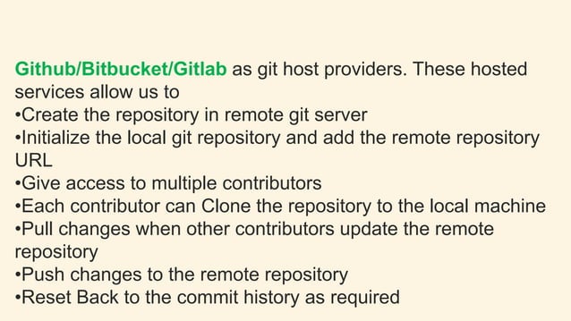 Difference between Github vs Gitlab vs Bitbucket | PPTX