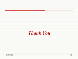 Thank You
8/29/2020 11
 