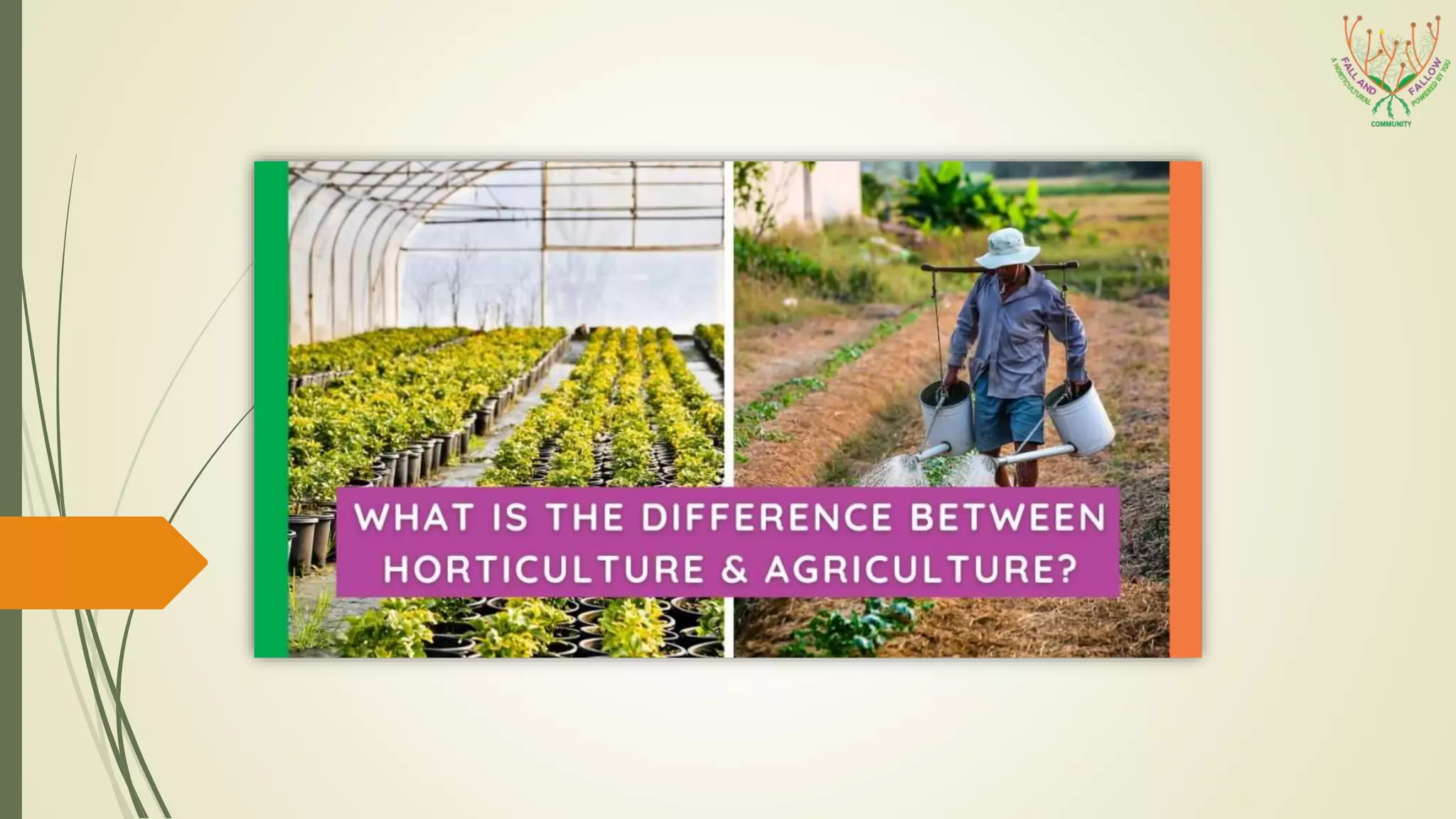 What Is The Difference Between Horticulture & Agriculture? PPT