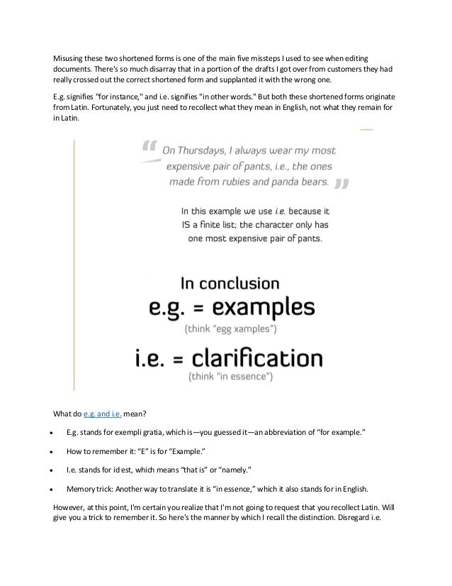 What Do E G And I E Mean What Do E G And I E Mean