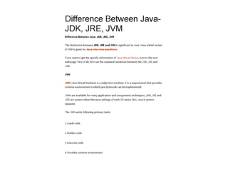 Difference between java-_jdk_jre_jvm