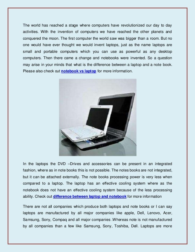 difference between laptop and notebook difference between notebook and laptop