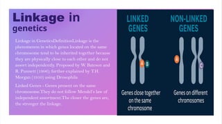 DIFFERENCE BETWEEN LINKAGE AND CROSSING OVER & MUTATION.pptx