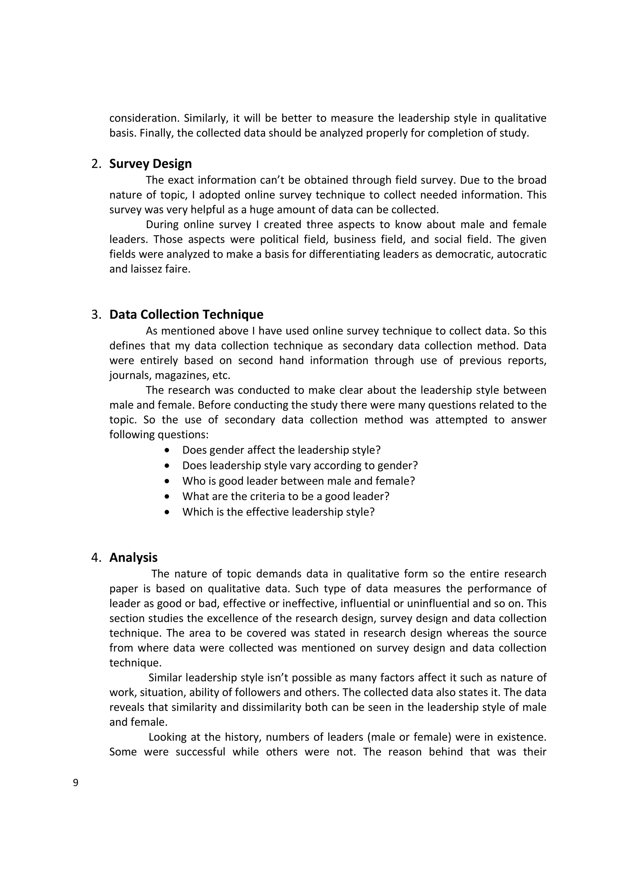 Difference between male and female leadership style pdf
