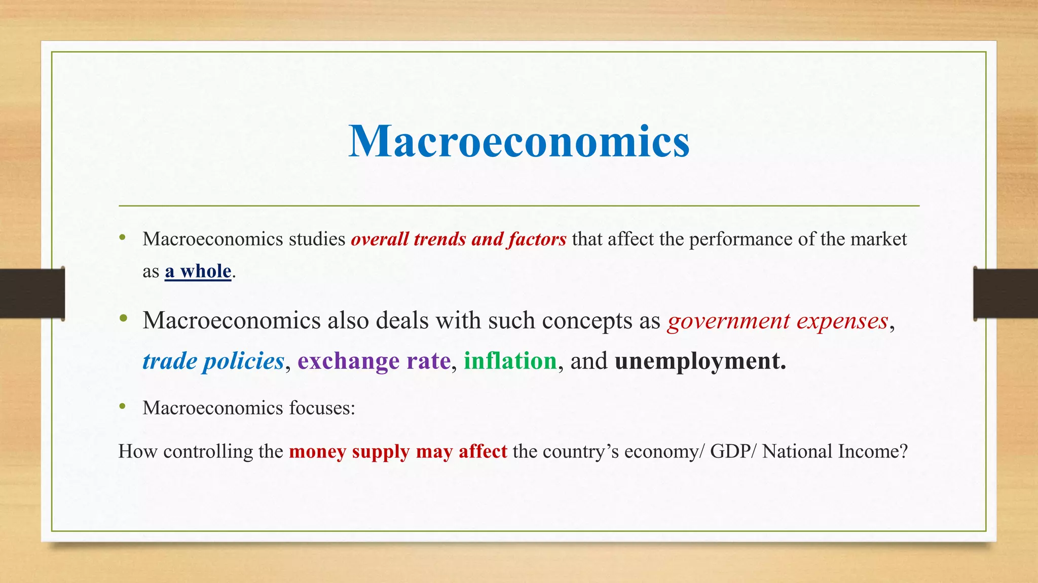 introduction to demand. microeconomics while... Difference between microeconomics and macroeconomics | PDF