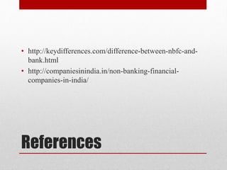 Difference between nbfi &amp; banks