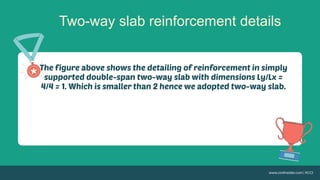 Two-way slab reinforcement details
 