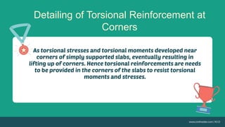 Detailing of Torsional Reinforcement at
Corners
 