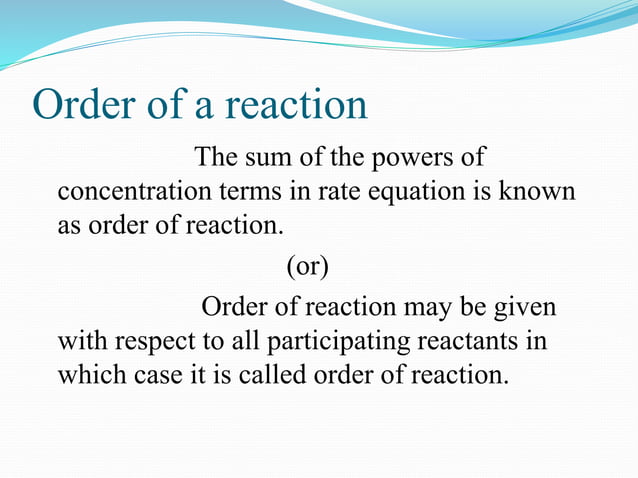 Difference between order and molecularity of a reaction 2310 | PPT