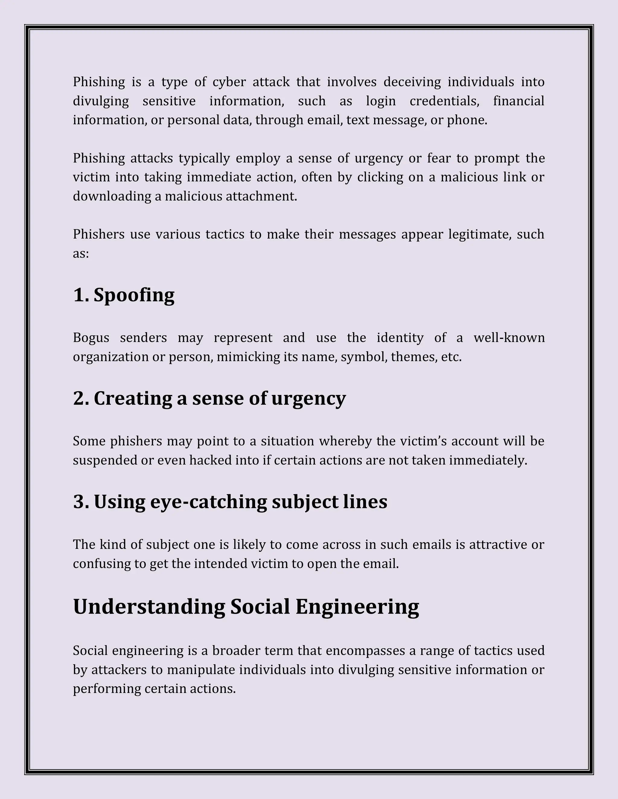 Difference Between Phishing And Social Engineering | PDF