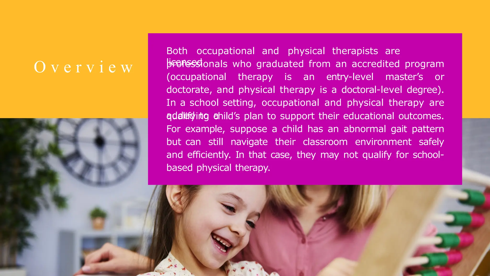 Difference Between Physical And Occupational Therapy pptx Difference between physical and occupational therapy pptx