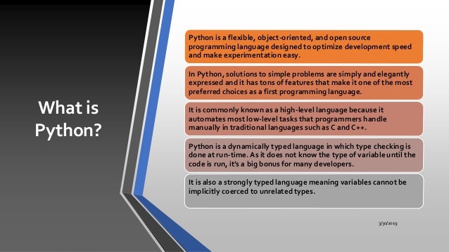Difference between python and c++