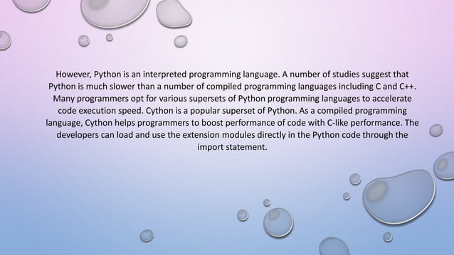Difference between python and cython | PPT