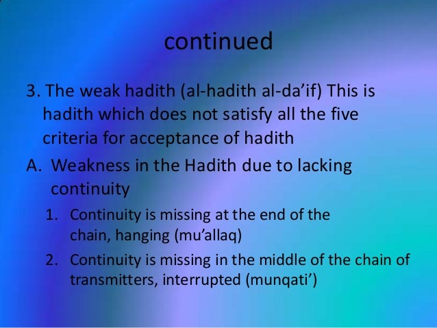Difference Between Quran And Hadith
