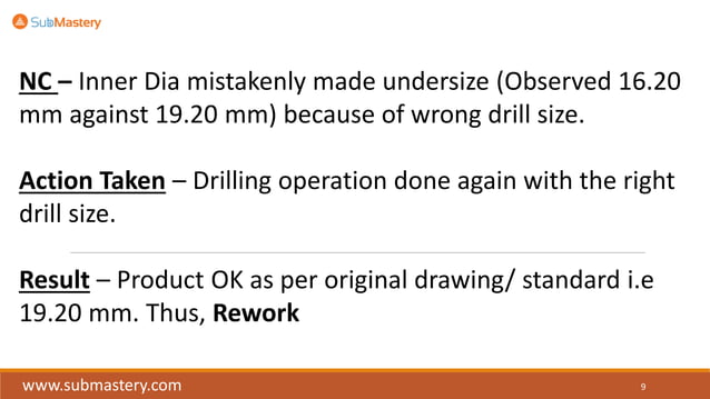 Difference between rework and repair as per IATF 16949:2106 | PDF ...