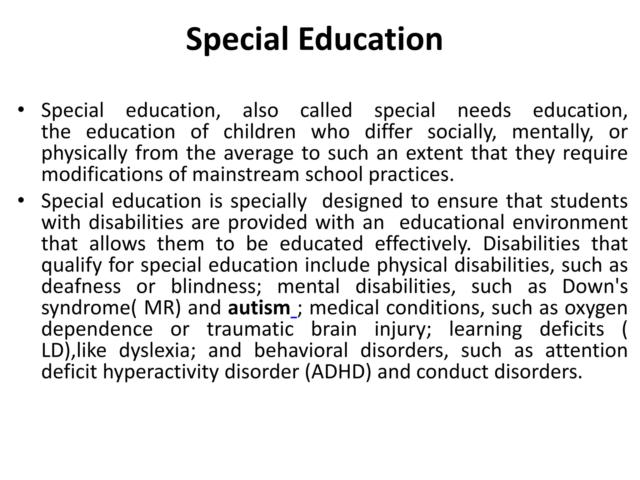 WHAT IS THE DIFFERENCE BETWEEN SPECIAL INTEGRATED AND INCLUSIVE EDUCATION visual data 4