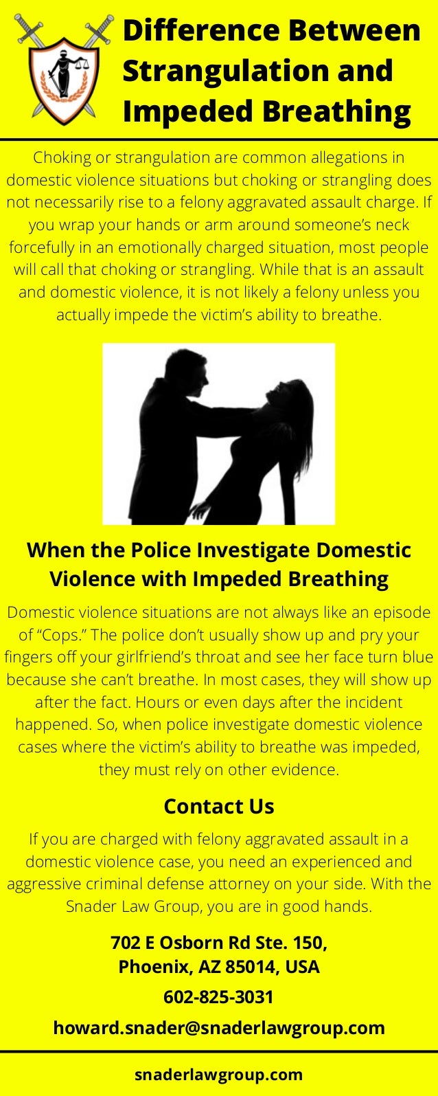 Difference Between Strangulation And Impeded Breathing