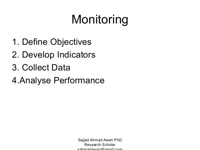 Phd thesis monitoring and evaluation