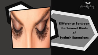 Difference Between
the Several Kinds
of
Eyelash Extensions
 