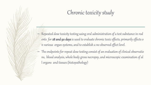 Difference between toxicity studies | PPTX