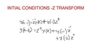 Difference equation using z transform day 4 | PPT