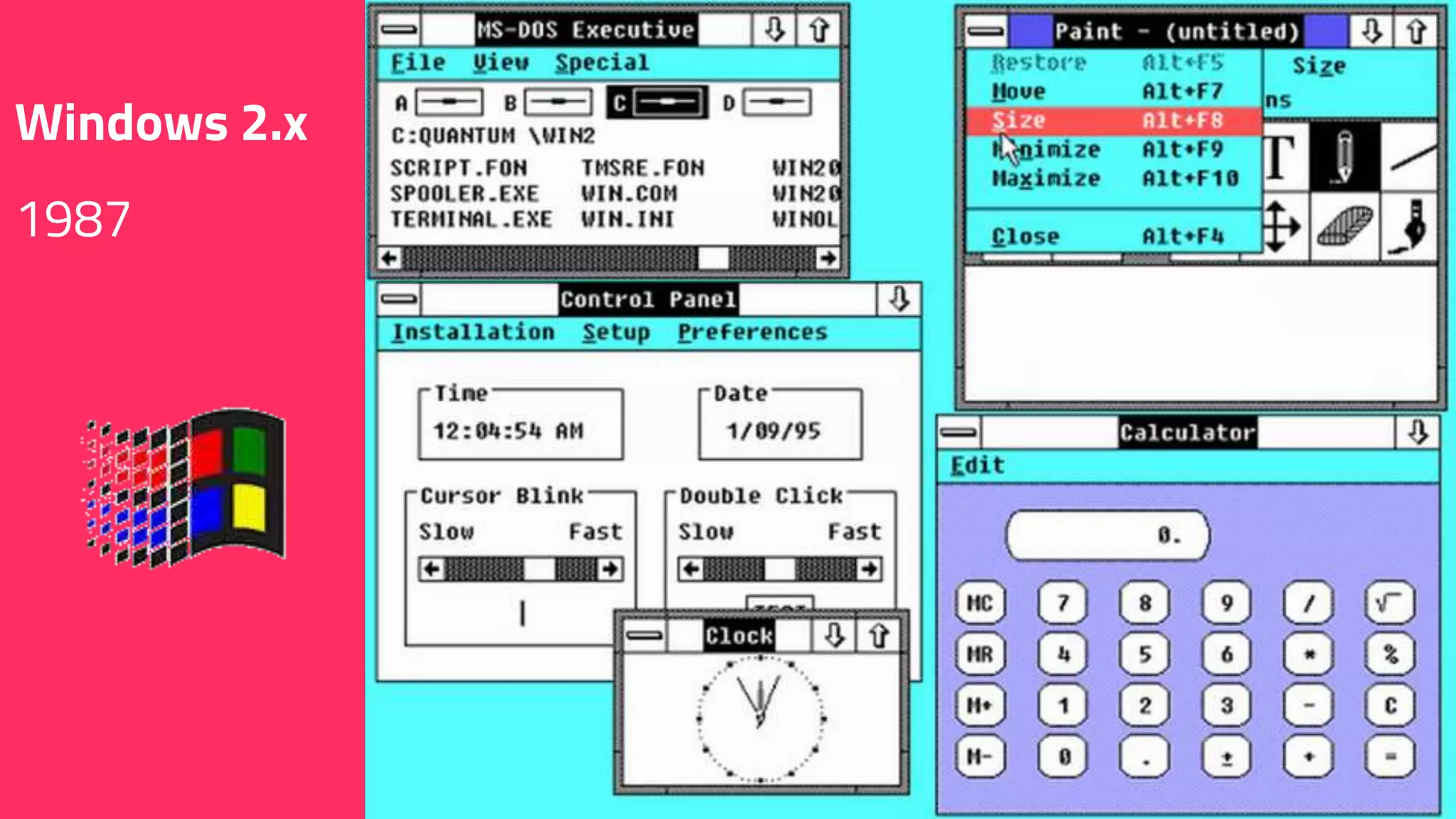 Windows 2.x
1987
 